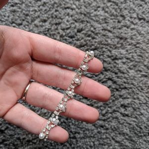 Claire's Pearl and Diamond Bracelet